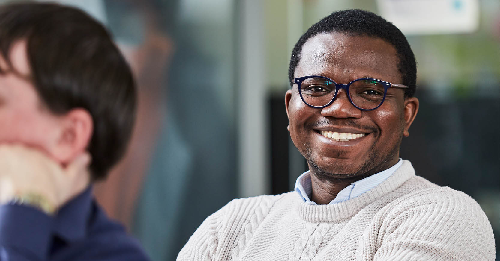 Man smiling at the camera